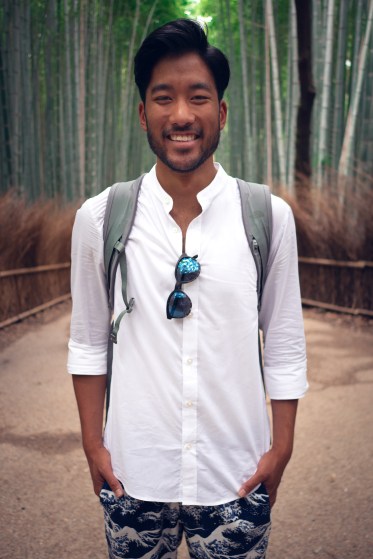 Addison Balasbas in the Bamboo Forest, Kyoto, Japan