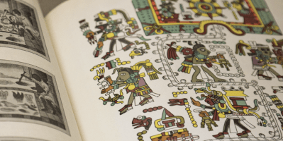 detail of a book in the quinones keber collection