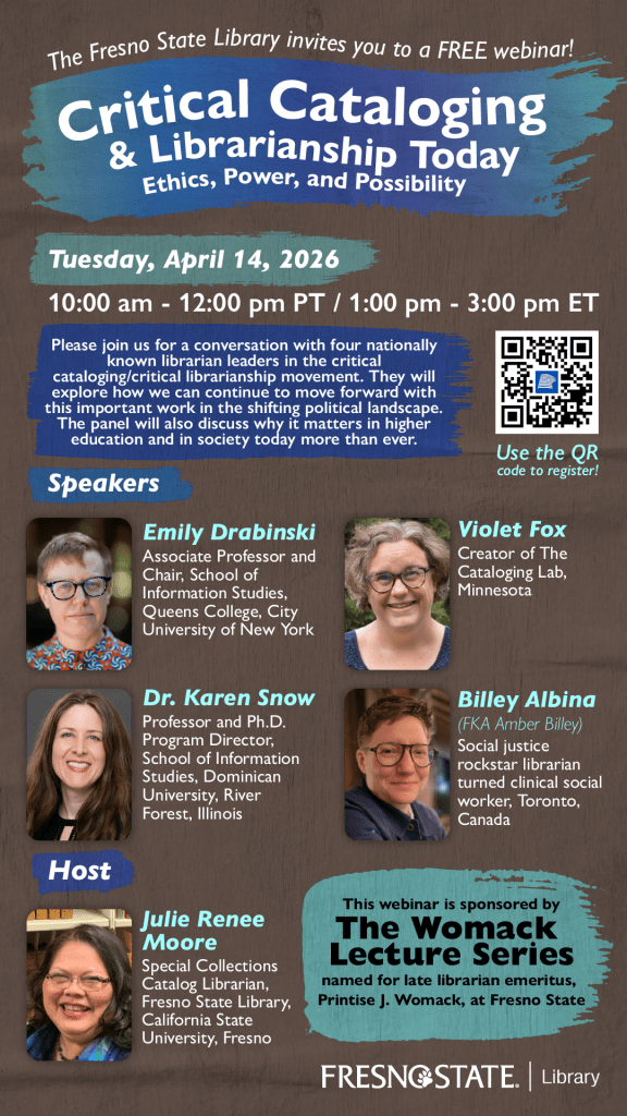 Critical Cataloging and Librarianship Today